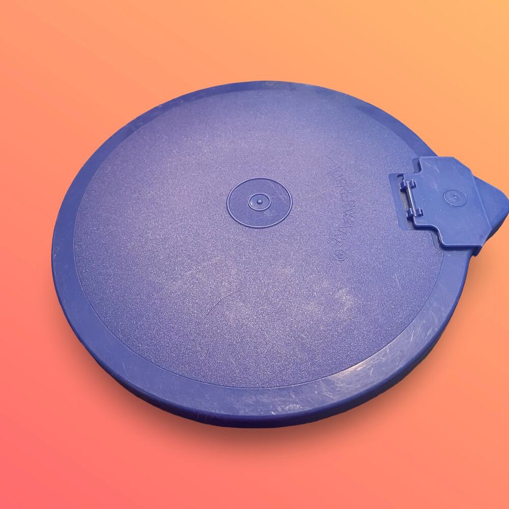Tupperware Mix-N-Store Blue Lid & Spout Set Part 696 697 Replacement Vintage